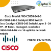 Cisco WS-C3850-24S-S WS-C3850-24S-S Catalyst 3850 Switch Cisco Catalyst C3850-24S Switch Layer 3 - 24 SFP - IP Base - managed- stackable